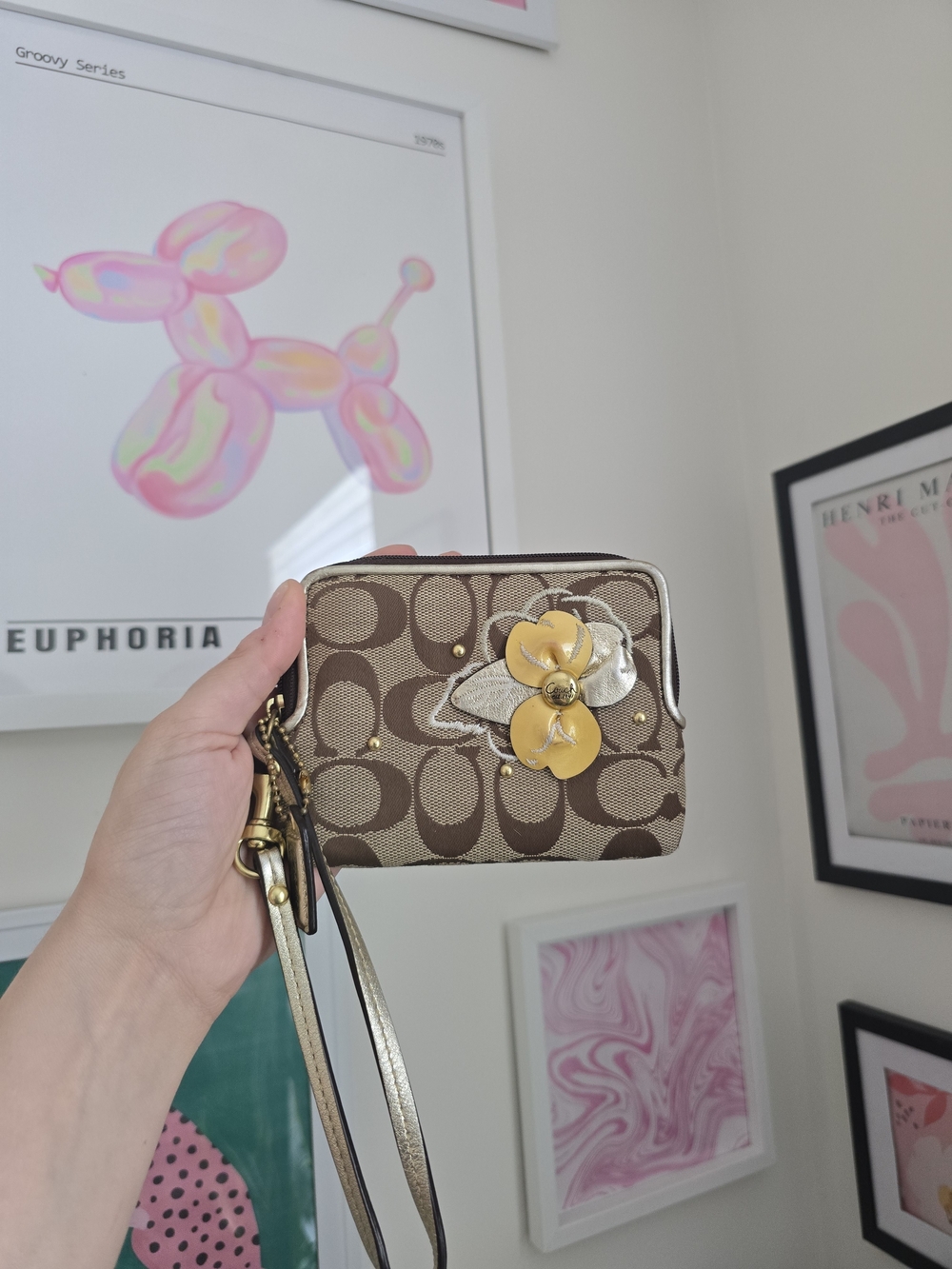 Coach Y2K Daisy Wallet Wristlet